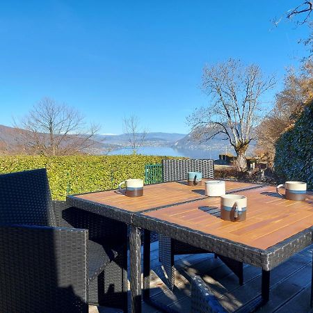 Entre Lac Et Montagne, Chaleureuse Maison 3 Pieces Avec Tres Belle Vue Lac D'Annecy. Terrasse, Jardin, Parking, Cheminee, Barbecue …. Saint-Jorioz Eksteriør billede